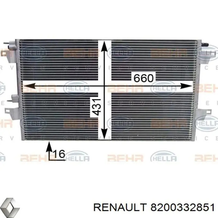 8200332851 Renault (RVI) Конденсатор