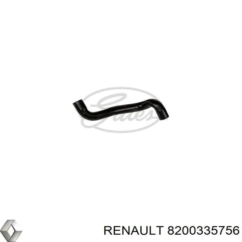 Купити 8200335756 Renault (RVI) Шланг/патрубок радіатора охолодження, верхній