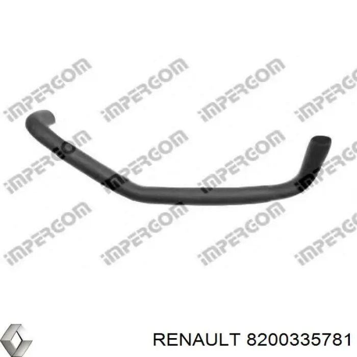 Купити 8200335781 Renault (RVI) Шланг/патрубок радіатора охолодження, верхній