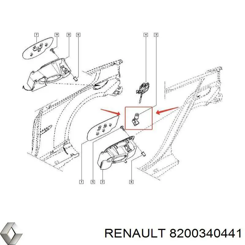  Renault (RVI) 8200340441 ціна, від 12.67 USD
