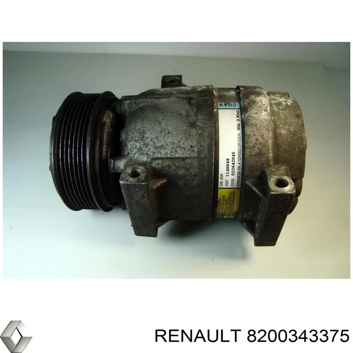 Компресор системи кондиціювання Renault (RVI) 8200343375 ціна, від 208.85 USD