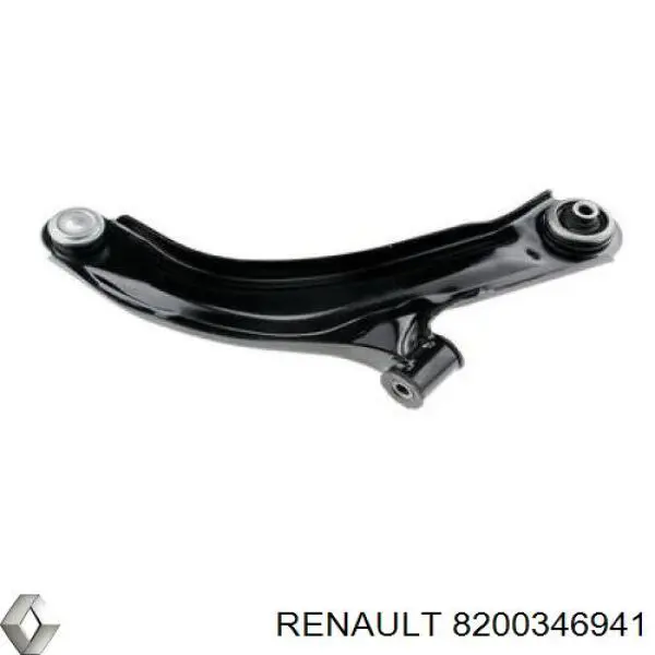 Важіль передньої підвіски нижній, лівий 8200346941 Renault (RVI)