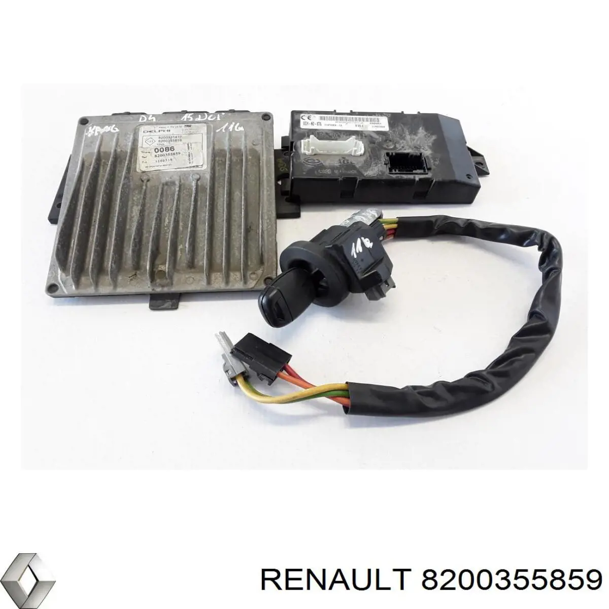 Електронний блок керування двигуном 8200355859 Renault (RVI)