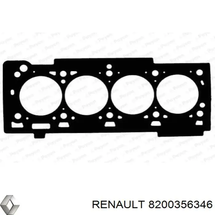 8200356346 Renault (RVI) прокладка головки блока циліндрів (гбц)