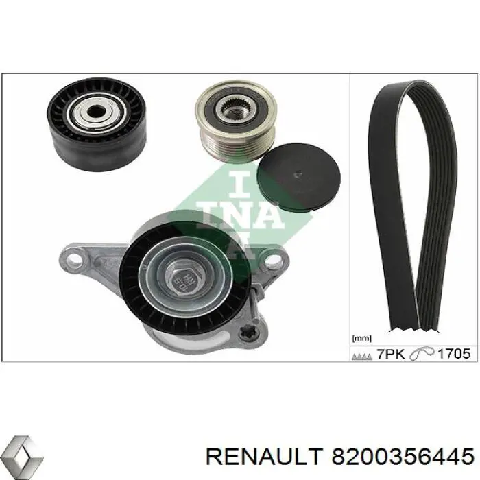 Купити 8200356445 Renault (RVI) Ремінь генератора