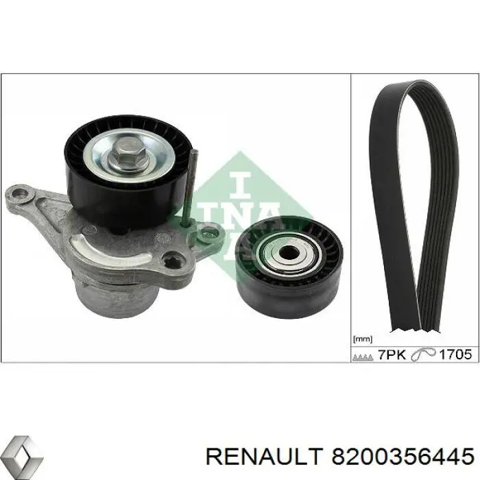 8200356445 Renault (RVI) ремінь приводний, агрегатів