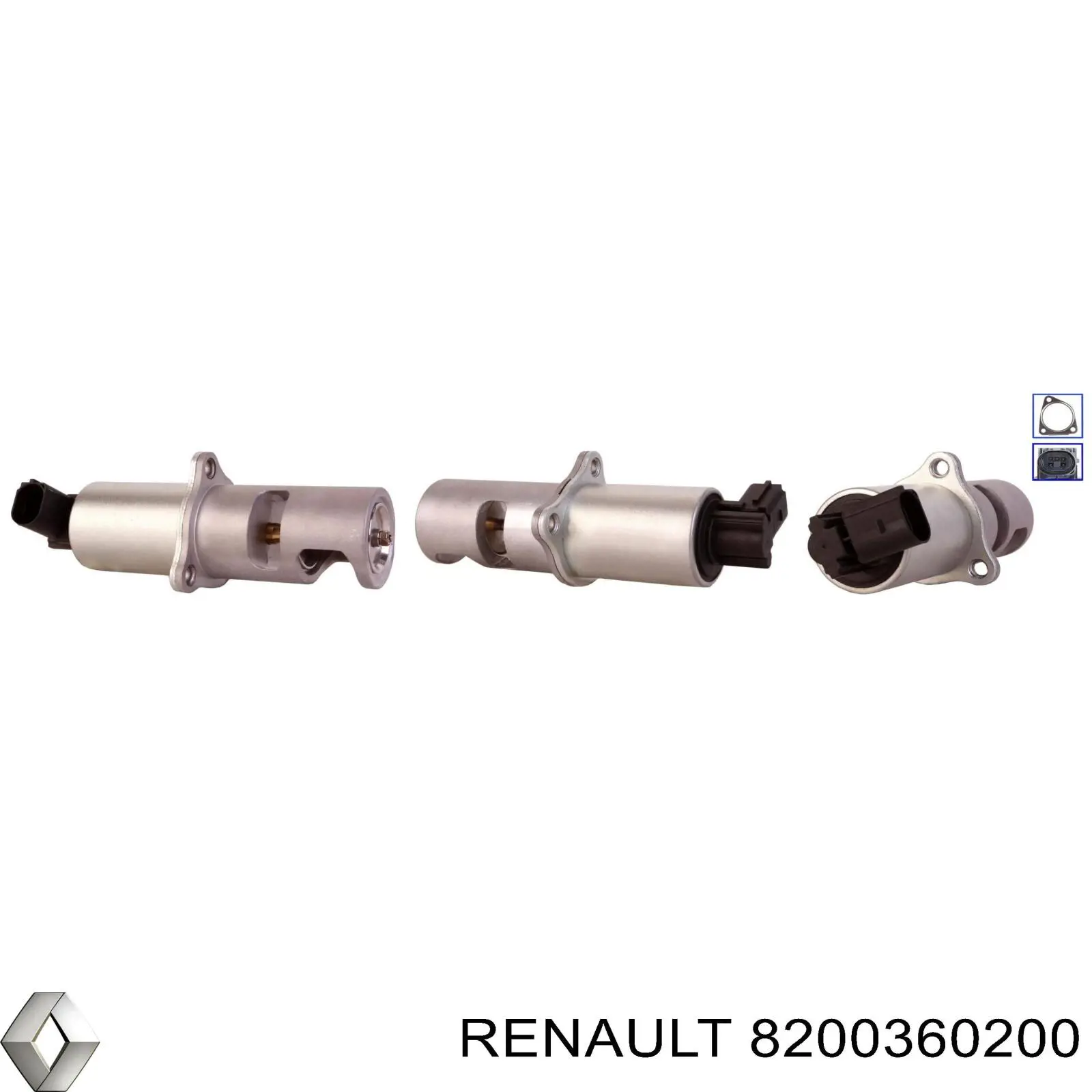 Клапан ЄГР 8200360200 Renault (RVI)