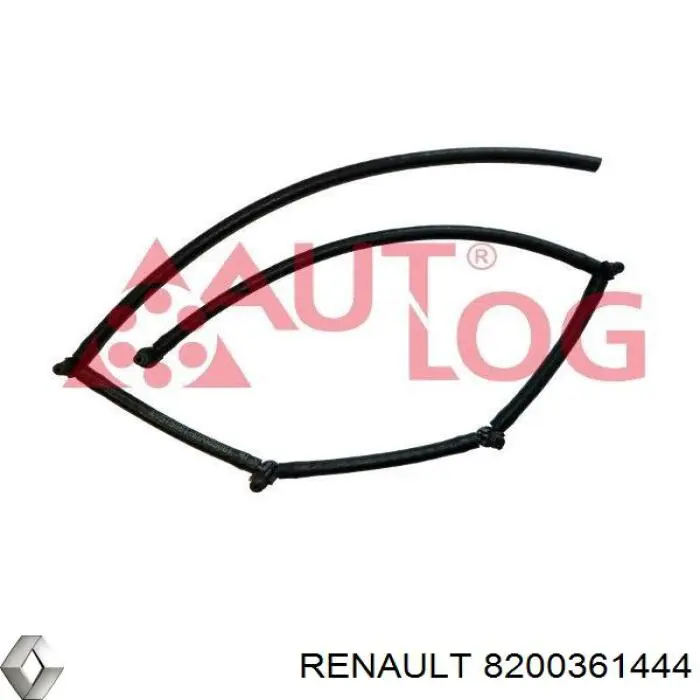 Трубка паливна, зворотня від форсунок 8200361444 Renault (RVI)