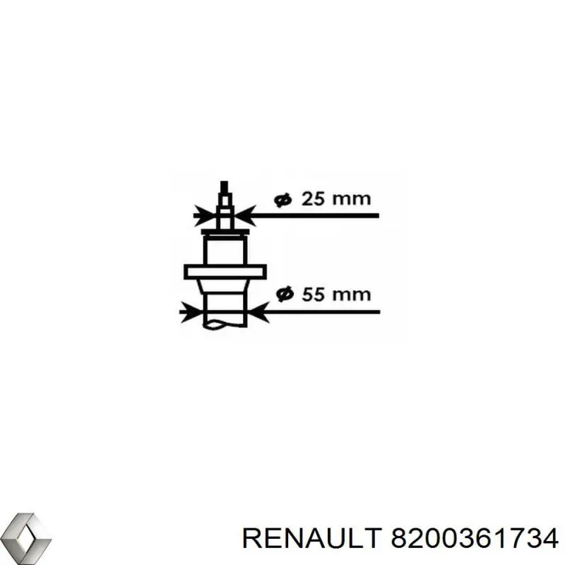 Пружина передньої підвіски Renault (RVI) 8200361734