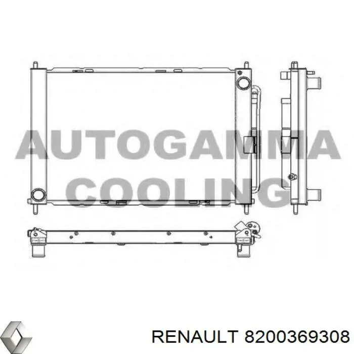 Конденсатор кондиціонера Renault (RVI) 8200369308 ціна, від 193.04 USD