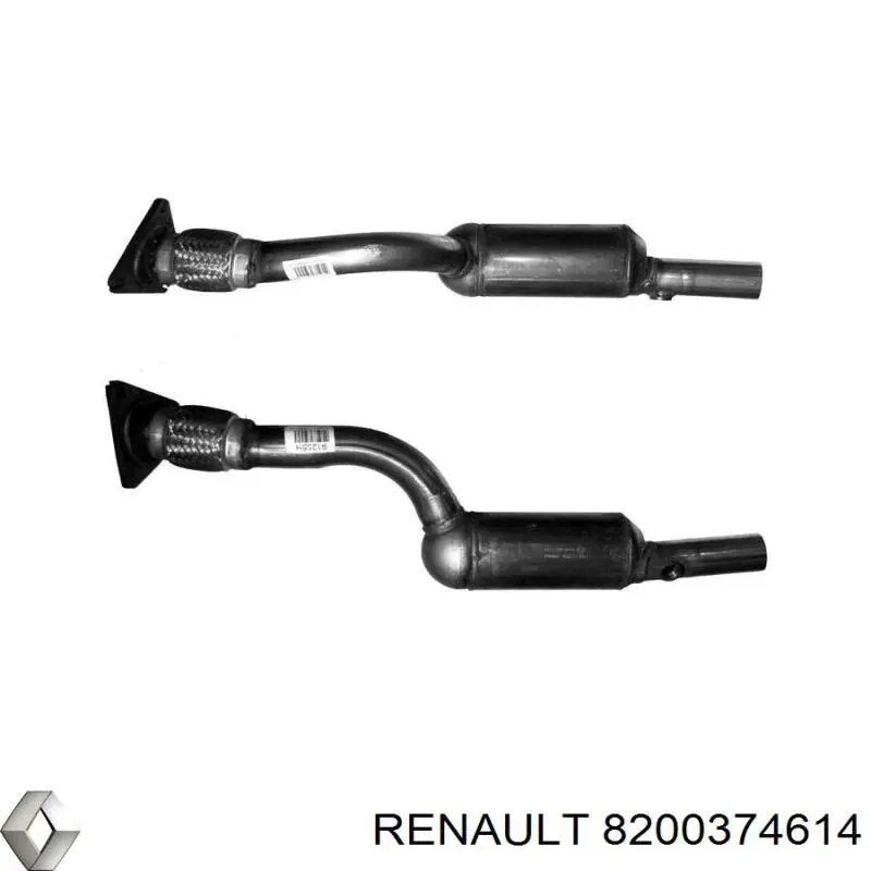 Труба приймальна (штани) глушника, передня Renault (RVI) 8200374614 ціна, від 218.04 USD
