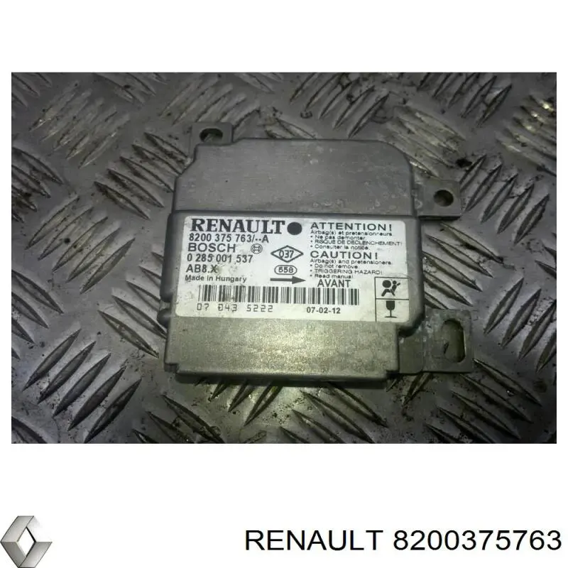 8200375763 Renault (RVI) Модуль-процесор управління подушки безпеки