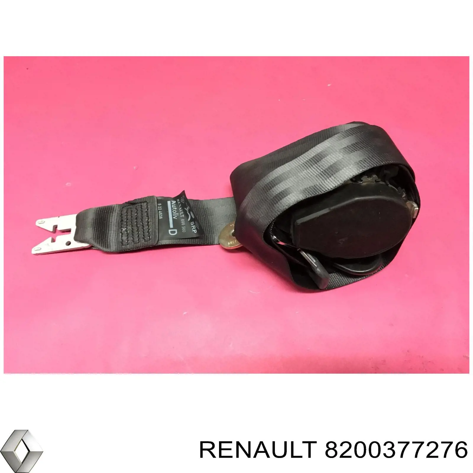 Пасок безпеки передній правий Renault (RVI) 8200377276 ціна, від 15.50 USD