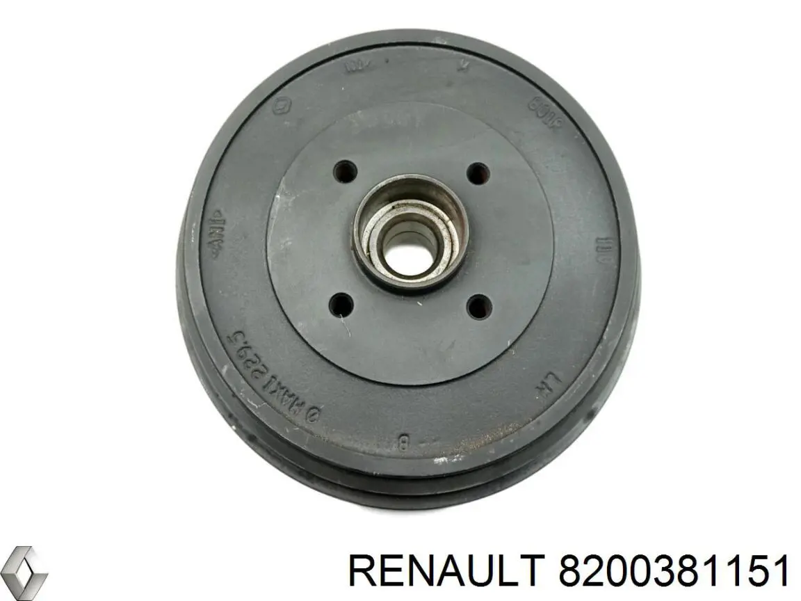 Купити 8200381151 Renault (RVI) Барабан гальмівний задній
