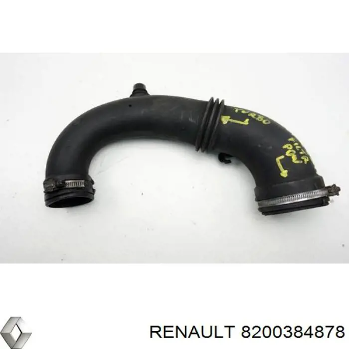 Патрубок повітряний, вхід в турбіну (наддув) Renault (RVI) 8200384878 ціна, від 17.10 USD