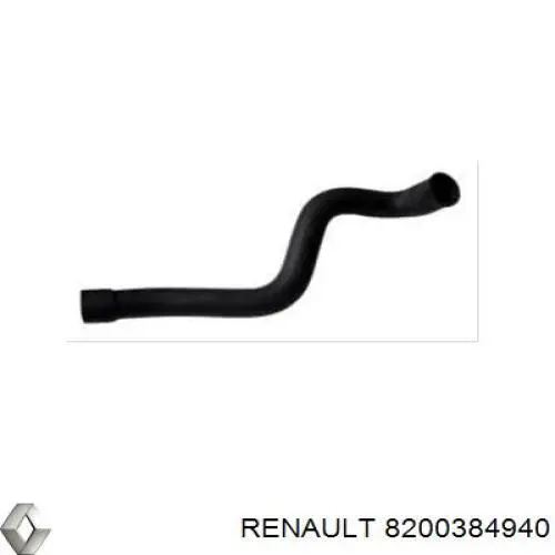 Шланг/патрубок интеркуллера 8200384940 Renault (RVI)