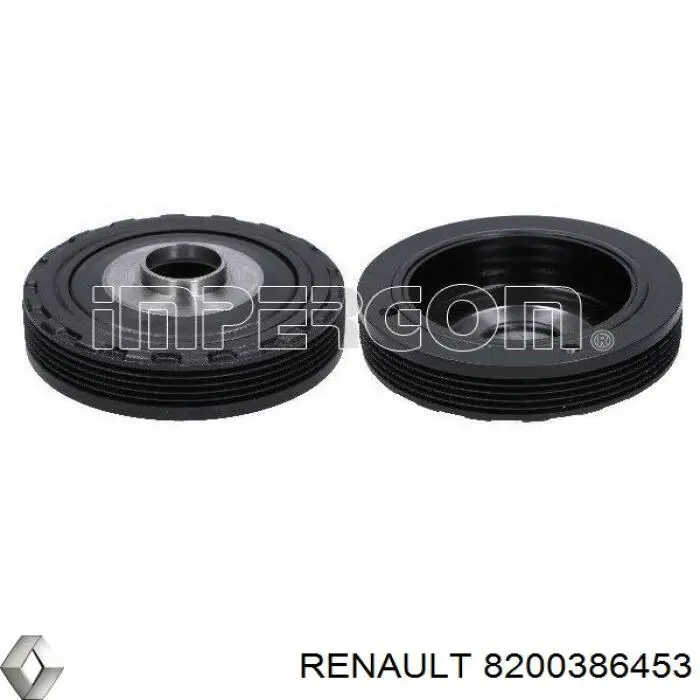 Шків колінвала (демпфер ) Renault (RVI) 8200386453 ціна, від 46.57 USD