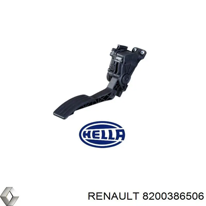 8200386506 Renault (RVI) педаль газу (акселератора)