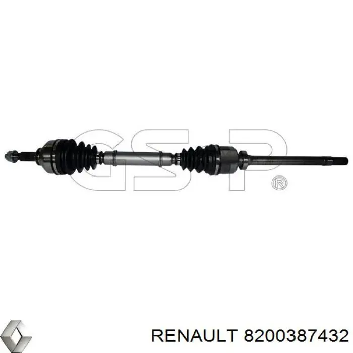 8200387432 Renault (RVI) Привід передній правий