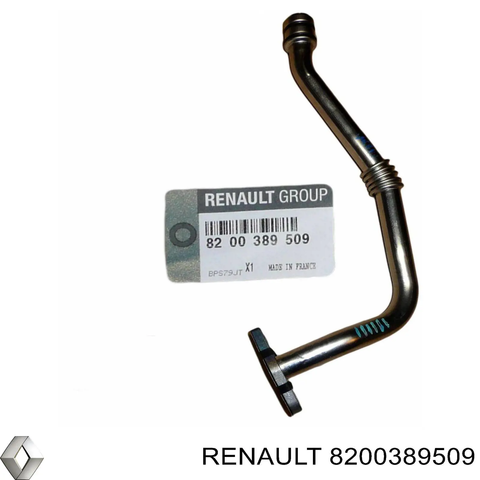 8200389509 Renault (RVI) Трубка/шланг відводу масла від турбіни