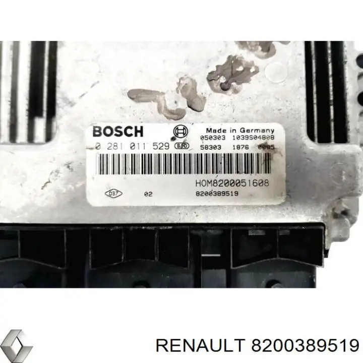 Електронний блок керування двигуном 8200389519 Renault (RVI)