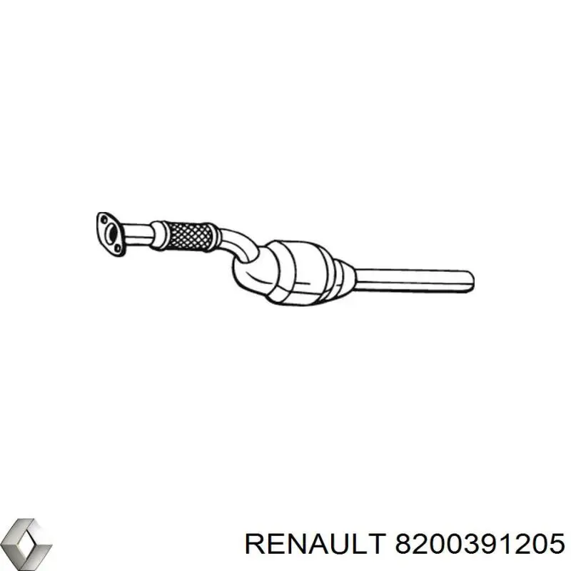 Каталізатор 8200391205 Renault (RVI)