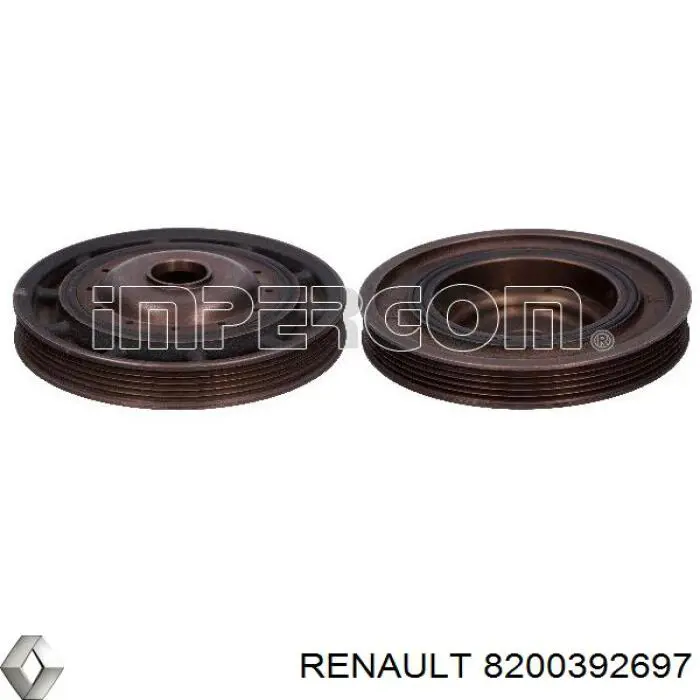 Шків колінвала (демпфер ) Renault (RVI) 8200392697 ціна, від 27.46 USD