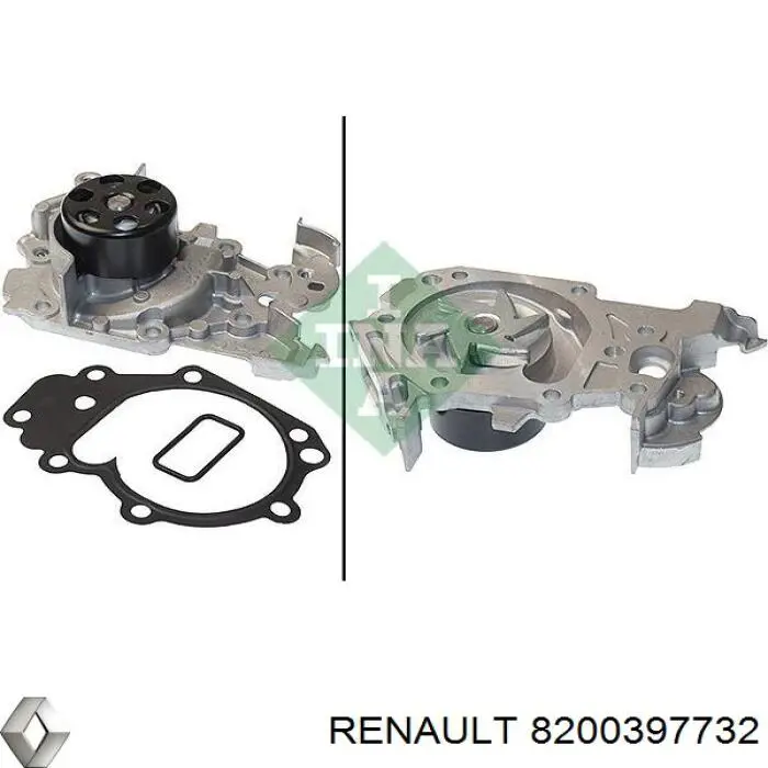 Помпа охолодження Renault (RVI) 8200397732 ціна, від 36.67 USD