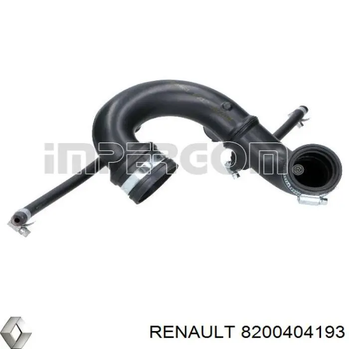 8200404193 Renault (RVI) Патрубок повітряний, вихід з турбіни (наддув)