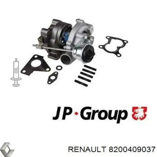 Турбіна Renault (RVI) 8200409037 ціна, від 139.32 USD