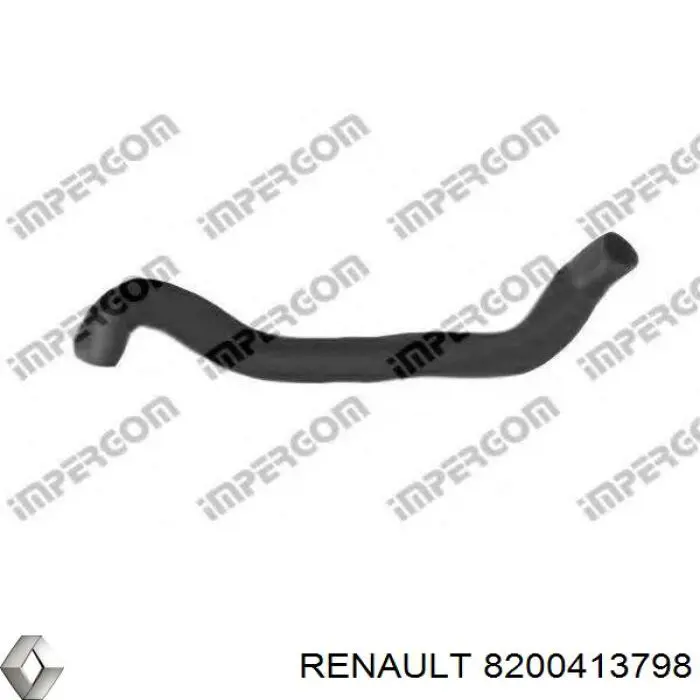 Шланг/патрубок радіатора охолодження, верхній Renault (RVI) 8200413798 ціна, від 17.85 USD