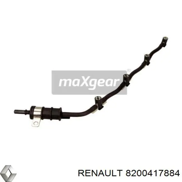 Трубка паливна, зворотня від форсунок Renault (RVI) 8200417884 ціна, від 25.23 USD