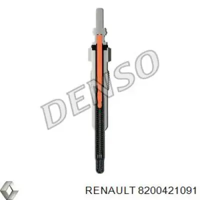 Свіча накалу Renault (RVI) 8200421091 ціна, від 7.84 USD