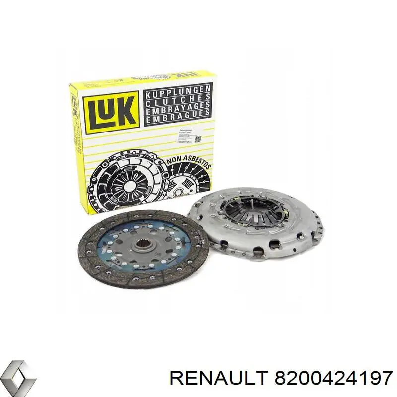 Зчеплення Renault (RVI) 8200424197 ціна, від 75.72 USD
