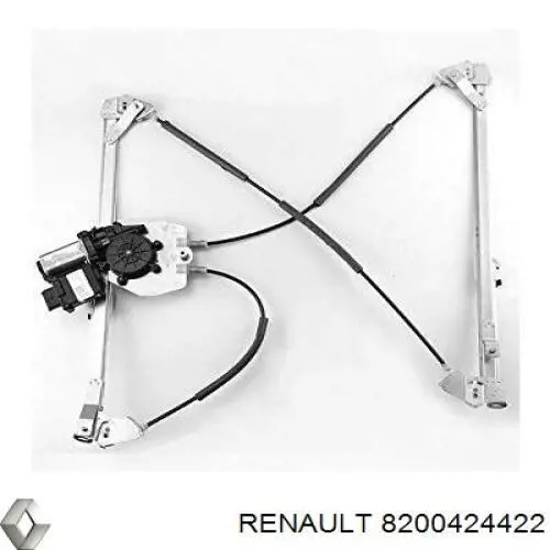 Механізм склопідіймача двері передньої, правої 8200424422 Renault (RVI)