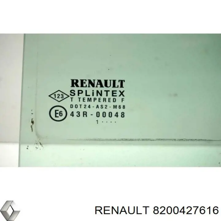 8200427616 Renault (RVI) Скло передніх дверей, правих
