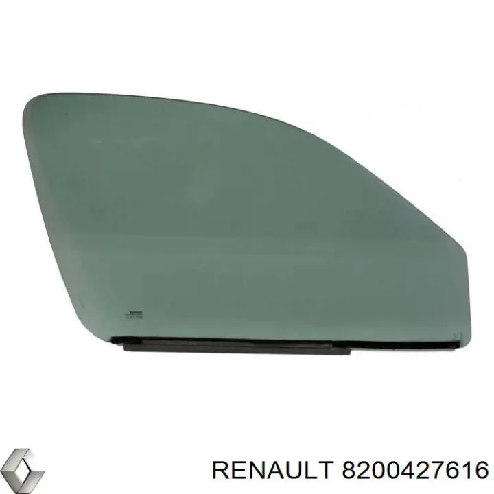 Скло передніх дверей, правою Renault Clio 3 (BR01, CR01) (Рено Кліо)
