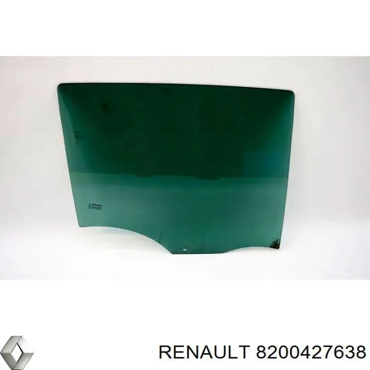 Скло-кватирка двері, задній, лівою 8200427638 Renault (RVI)