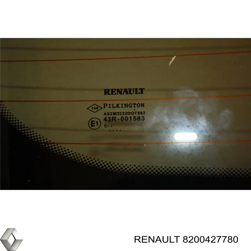 Скло заднє, 3/5-й двері (ляди) Renault Clio 3 (BR01, CR01) (Рено Кліо)