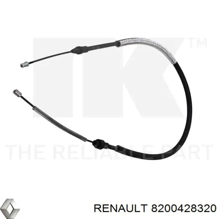 Трос стоянкового гальма задній лівий Renault (RVI) 8200428320 ціна, від 8.92 USD