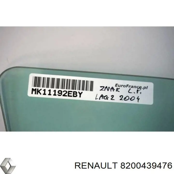 Купити 8200439476 Renault (RVI) Скло-кватирка двері, задньої, лівої