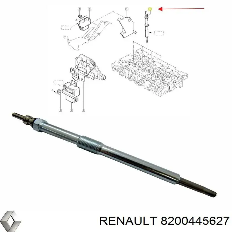 Свічки запалювання Renault (RVI) 8200445627
