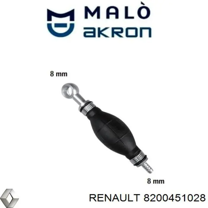Трубка паливна, від бака до паливного фільтру Renault (RVI) 8200451028 ціна, від 92.20 USD