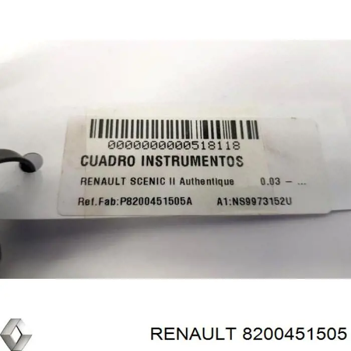 Купити 8200451505 Renault (RVI) Прилади управління
