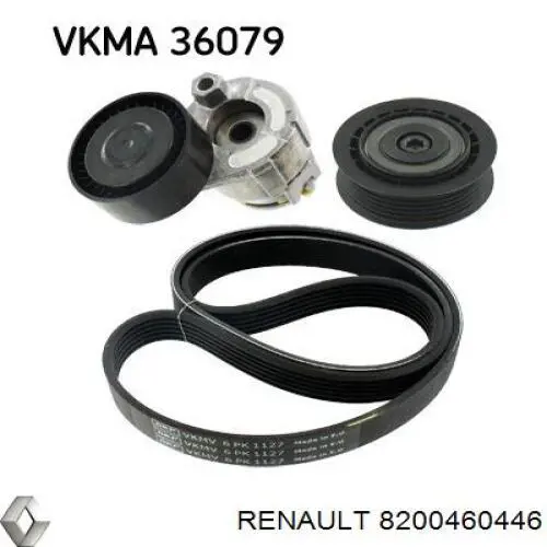 Натягувач приводного ременя Renault (RVI) 8200460446 ціна, від 12.03 USD