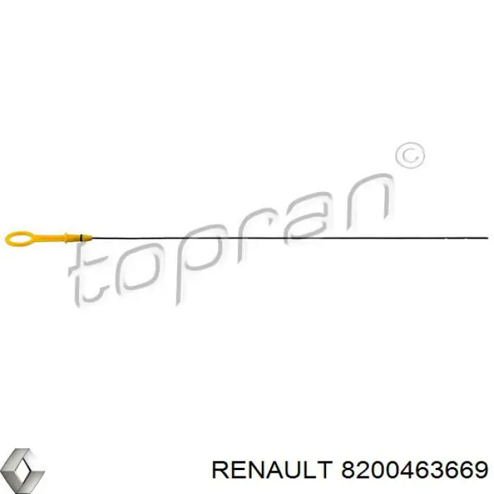 Щуп-індикатор рівня масла в двигуні Renault (RVI) 8200463669 ціна, від 3.80 USD