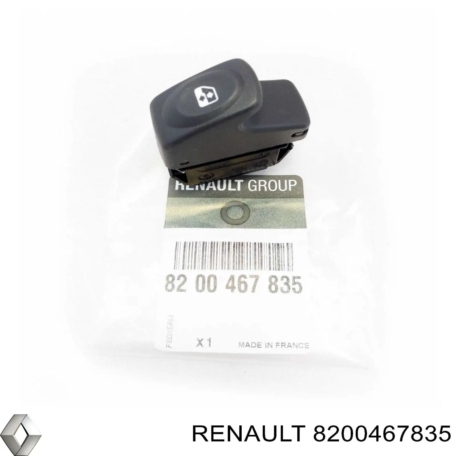 Кнопка вмикання двигуна склопідіймача задня права Renault (RVI) 8200467835 ціна, від 22.52 USD