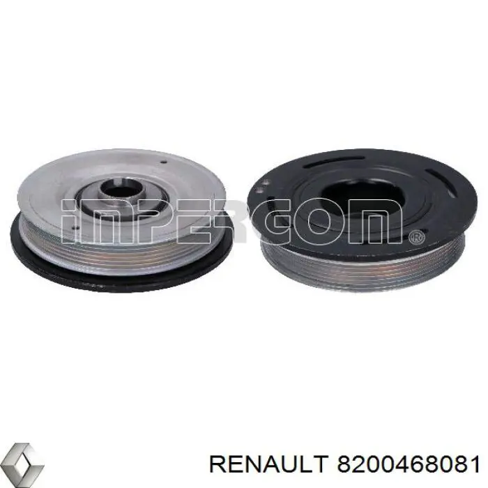 Шків колінвала (демпфер ) Renault (RVI) 8200468081 ціна, від 71.56 USD