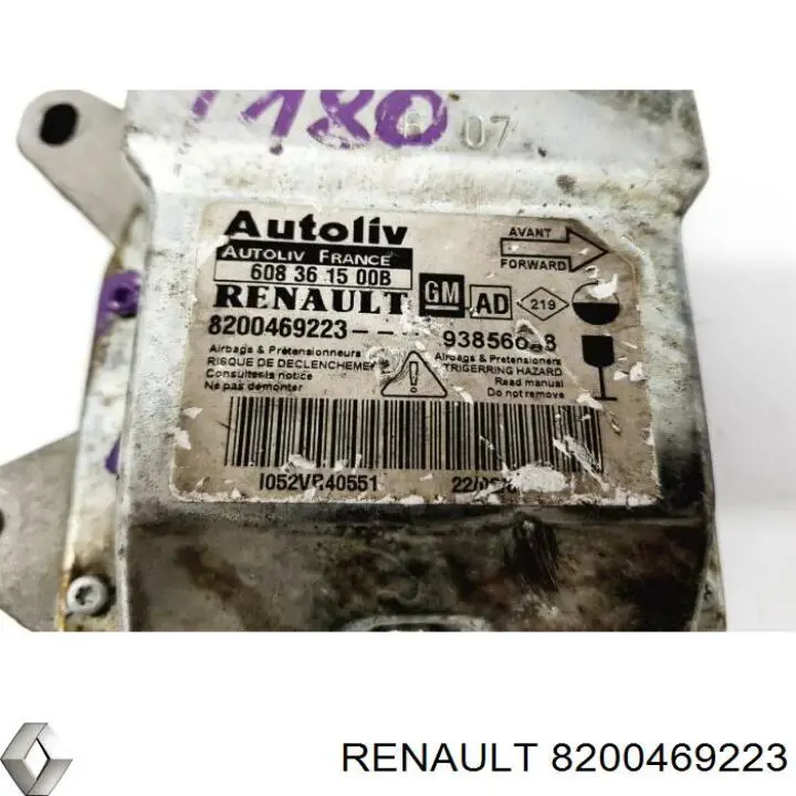 Модуль-процесор керування подушки безпеки 8200469223 Renault (RVI)