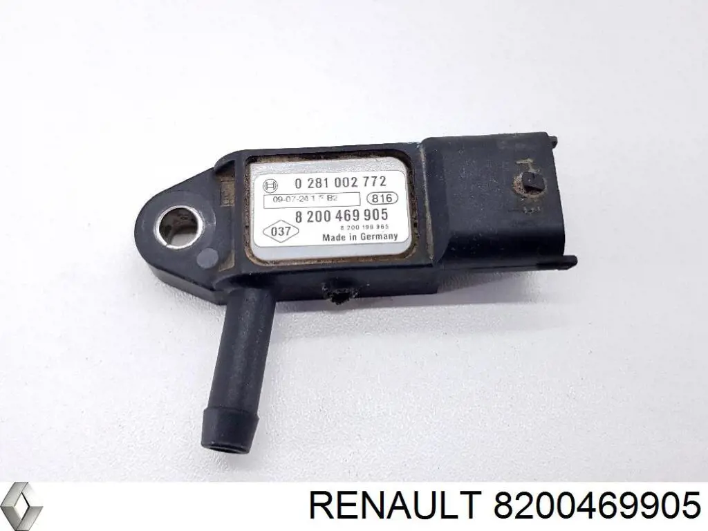 Датчик тиску вихлопних газів 8200469905 Renault (RVI)